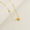 Wholesale Clavicle Chain 316L Stainless Steel And 316L Stainless Steel With English Letter Pendant Electroplating Style For Women
