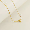 Wholesale Clavicle Chain 316L Stainless Steel And 316L Stainless Steel With English Letter Pendant Electroplating Style For Women