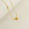 Wholesale Clavicle Chain 316L Stainless Steel And 316L Stainless Steel With English Letter Pendant Electroplating Style For Women