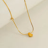 Wholesale Clavicle Chain 316L Stainless Steel And 316L Stainless Steel With English Letter Pendant Electroplating Style For Women