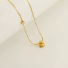 Wholesale Clavicle Chain 316L Stainless Steel And 316L Stainless Steel With English Letter Pendant Electroplating Style For Women