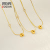 Wholesale Clavicle Chain 316L Stainless Steel And 316L Stainless Steel With English Letter Pendant Electroplating Style For Women