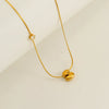 Wholesale Clavicle Chain 316L Stainless Steel And 316L Stainless Steel With English Letter Pendant Electroplating Style For Women
