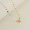 Wholesale Clavicle Chain 316L Stainless Steel And 316L Stainless Steel With English Letter Pendant Electroplating Style For Women
