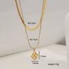 Wholesale Clavicle Chain Stainless Steel 18K Gold Plated Geometric Bone Chain Electroplating Design For Women