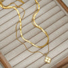 Wholesale Clavicle Chain Stainless Steel 18K Gold Plated Geometric Bone Chain Electroplating Design For Women