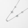 Wholesale Clavicle Chain 925 Sterling Silver Zircon Inlay Geometric Mori Style For Women