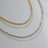Wholesale Clavicle Chain Titanium Steel Geometric Electroplating Style
