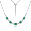Wholesale Clavicle Chain Women's S925 Silver Inlaid Diamond Retro Geometric Style