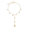 Wholesale Clavicle Necklace Imitation Pearl Copper Chain Geometric Style Electroplating For Women