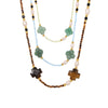 Wholesale Clavicle Necklace Jewelry With Geometric Pattern French Tiger Eye And Freshwater Pearl Light Luxury Style