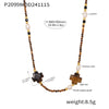 Wholesale Clavicle Necklace Jewelry With Geometric Pattern French Tiger Eye And Freshwater Pearl Light Luxury Style