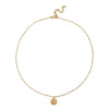 Wholesale Clavicle Necklace Pendant Stainless Steel Natural Stone Geometric Design 18K Gold Plated