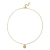 Wholesale Clavicle Necklace Pendant Stainless Steel Natural Stone Geometric Design 18K Gold Plated