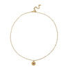 Wholesale Clavicle Necklace Pendant Stainless Steel Natural Stone Geometric Design 18K Gold Plated