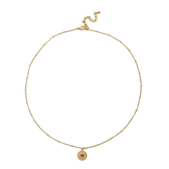 Wholesale Clavicle Necklace Pendant Stainless Steel Natural Stone Geometric Design 18K Gold Plated