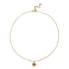 Wholesale Clavicle Necklace Pendant Stainless Steel Natural Stone Geometric Design 18K Gold Plated