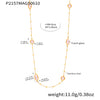 Wholesale Clavicle Necklace 316L Stainless Steel Geometric Electroplated For Women