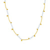 Wholesale Clavicle Necklace Stainless Steel Goldplated Pearl Oval Geometric Retro Light Luxury Style For Women