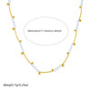 Wholesale Clavicle Necklace Stainless Steel Goldplated Pearl Oval Geometric Retro Light Luxury Style For Women