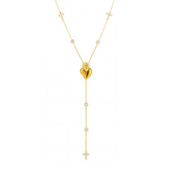 Wholesale Clavicle Necklace 316L Stainless Steel Heartshaped Electroplating For Women