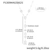 Wholesale Clavicle Necklace 316L Stainless Steel Light Luxury Style Geometric Electroplating For Women