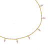 Wholesale Clavicle Necklace 925 Sterling Silver Drop Shape Rhinestone Electroplated For Women