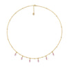Wholesale Clavicle Necklace 925 Sterling Silver Drop Shape Rhinestone Electroplated For Women