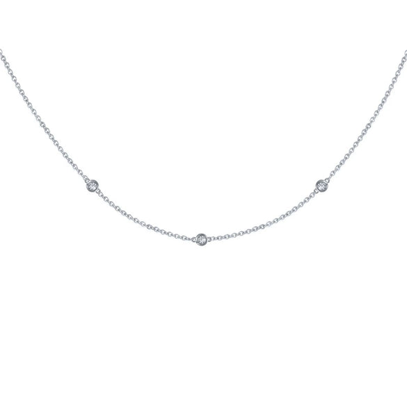 Wholesale Clavicle Necklace 925 Sterling Silver Geometric Electroplated Simple Style For Women