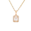 Wholesale Clavicle Necklace Synthetic Cubic Zirconia Stone Zinc Alloy Geometric Electroplated