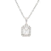 Wholesale Clavicle Necklace Synthetic Cubic Zirconia Stone Zinc Alloy Geometric Electroplated