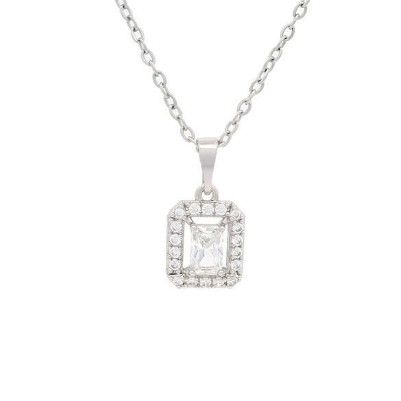 Wholesale Clavicle Necklace Synthetic Cubic Zirconia Stone Zinc Alloy Geometric Electroplated