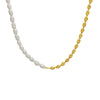 Wholesale Clavicle Necklace 316L Stainless Steel Natural Freshwater Pearl Geometric Light Luxury Electroplating
