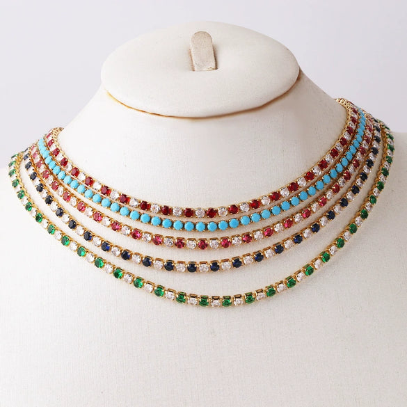 Wholesale Claw Chain Twopiece Set With Copper Zircon Geometric Style For Women