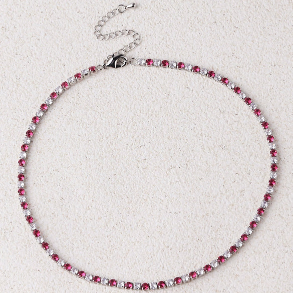 Wholesale Claw Chain Twopiece Set With Copper Zircon Geometric Style For Women