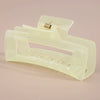 Wholesale Claw Clip Frosted Ps Plastic Simple Geometric Baking Paint For Women