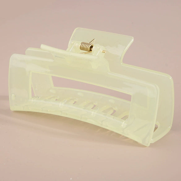 Wholesale Claw Clip Frosted Ps Plastic Simple Geometric Baking Paint For Women