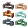 Wholesale Claw Clip Frosted Ps Plastic Simple Geometric Baking Paint For Women