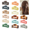 Wholesale Claw Clip Frosted Ps Plastic Simple Geometric Baking Paint For Women