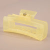 Wholesale Claw Clip Frosted Ps Plastic Simple Geometric Baking Paint For Women