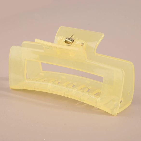 Wholesale Claw Clip Frosted Ps Plastic Simple Geometric Baking Paint For Women
