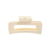 Wholesale Claw Clip Frosted Ps Plastic Simple Geometric Baking Paint For Women
