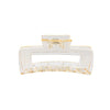 Wholesale Claw Clip Frosted Ps Plastic Simple Geometric Baking Paint For Women
