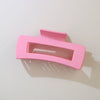 Wholesale Claw Clip Frosted Ps Plastic Simple Geometric Baking Paint For Women