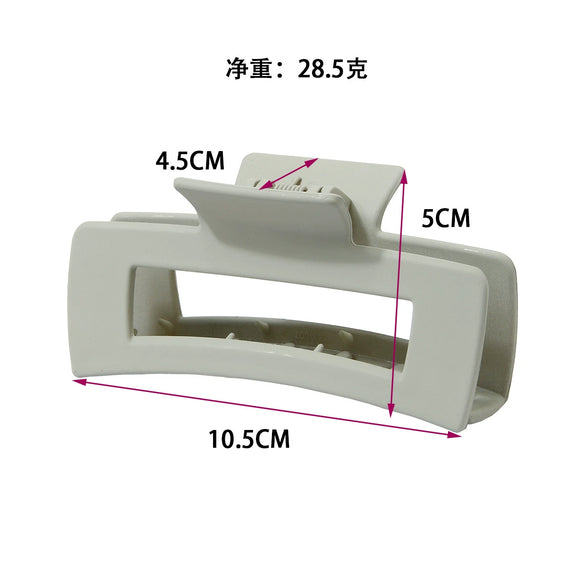 Wholesale Claw Clip Frosted Ps Plastic Simple Geometric Baking Paint For Women