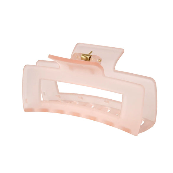 Wholesale Claw Clip Frosted Ps Plastic Simple Geometric Baking Paint For Women