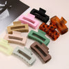 Wholesale Claw Clip Frosted Ps Plastic Simple Geometric Baking Paint For Women