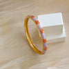 Wholesale Cloisonné Maple Leaf Bracelets Plated Fashion Jewelry With Retro Botanical Design For Adults
