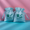 Wholesale Cloth Drawstring Bag For Packaging And Storage Environmental Protection Flannel With Plate Bead And Text Design
