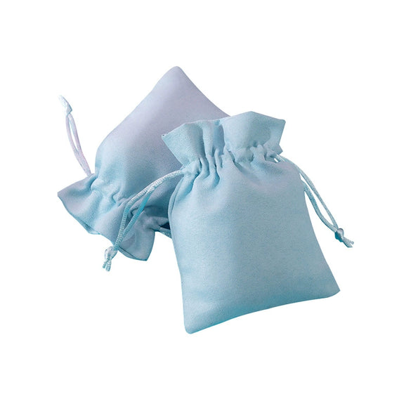 Wholesale Cloth Drawstring Bag For Packaging And Storage Environmental Protection Flannel With Plate Bead And Text Design